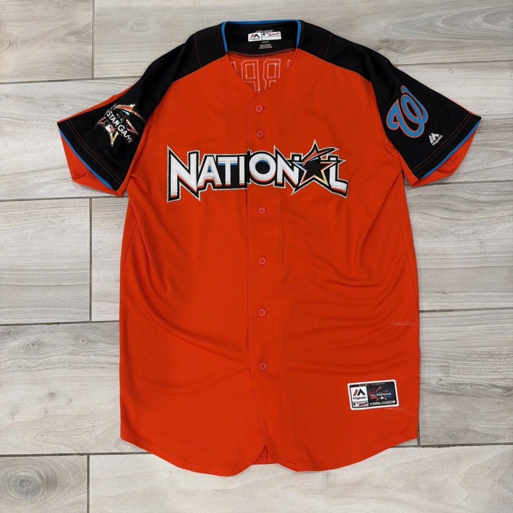 Washington Nationals Daniel Murphy 2017 ASG Majestic Jersey Authentic 44 Large